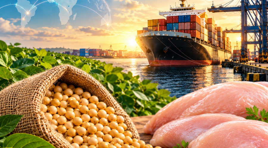 Exportações do Agro avançam 21,7% em outubro 2026 otimizadas por alta na soja e frango